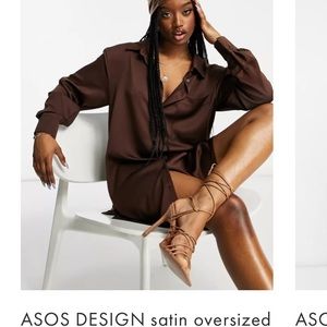 ASOS mini dress in Chocolate
